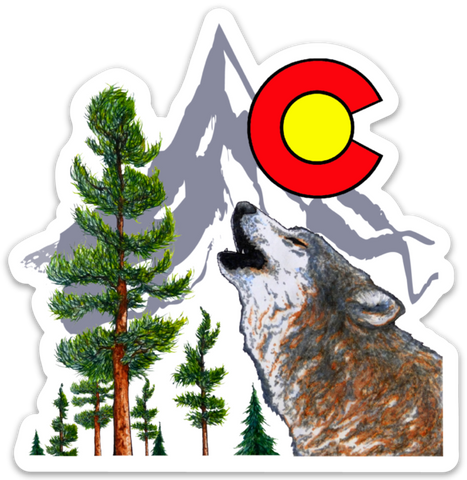 2 x 1.9 Colorado Yeti Mini Sticker – Bluedogstickers