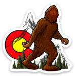 1.97" x 2" Colorado Bigfoot Mini Sticker